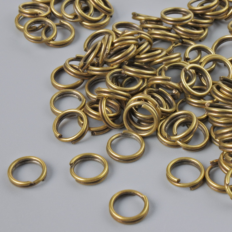Sprungring, Durchmesser 6 mm, Verpackung 20 Gramm, Farbe Bronze
