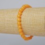 Armband Citrin, glatte Kugeln, Durchmesser ca. 6,5 mm, Länge ca. 18 cm, elastisch