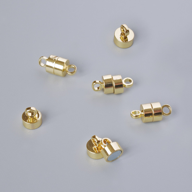 Magnetverschluss goldfarben, Maße 11,5×6 mm, 1 Stück