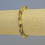 Armband aus Grossular (grüner Granat), Galet-Perlen, Durchmesser ca. 7 mm ±, Länge ca. 18 cm, Elastikband