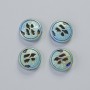 Hämatit-Perle in matter Chamäleon-Farbe, Durchmesser 12×4,5 mm ± (4 Stück)