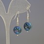 Ohrstecker Hämatit – Baum, Blau, Durchmesser ca. 12×4 mm, Länge ca. 3,2 cm