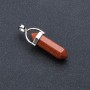 Anhänger in Sechseck-Form aus Aventurin-Goldsand (synthetisch) 4×0,9 cm