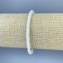 Armband aus Perlmutt-Rondellen, Durchmesser 4×2 mm, Länge ca. 18 cm, elastisch