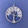 Anhänger Baum des Lebens aus Opalit, synthetischer Mondstein, 31×36 mm+