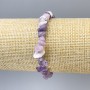 Armband Lepidolith-Krümel, Durchmesser 7×3 mm, Länge ca. 18 cm, elastisch