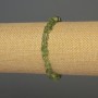 Armband aus Chrysolith, facettierte Perlen, Durchmesser ca. 7×6 mm, Länge ca. 18 cm, Stretch