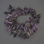 Amethyst-Chip-Perlen 14–20 × 3–6 mm, auf Faden, Länge 40 cm+
