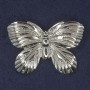 Brosche Schmetterling, silberfarbenes Metall, 42×30 mm+