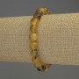Bernstein-Armband, glatte Kugeln, Durchmesser 8 mm ±, Länge ca. 18 cm ±, elastisch