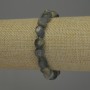 Armband Labradorit facettiert, Durchmesser 9–12×9 mm, Länge 18 cm, Elastikarmband