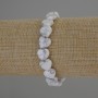 Armband aus Kaholong – natürlicher Stein, herzförmige Steine, Durchmesser ca. 10 x 10 mm, Länge ca. 18 cm – elastisches Band