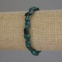 Malachit-Galet-Armband, Durchmesser ca. 8×5–8 mm, Länge ca. 18 cm, Stretch