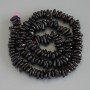 Granatkörnchen, Granatschips, Durchmesser 7–12 × 2–3 mm, 5 mm ± auf der Schnur, Länge 40 cm+