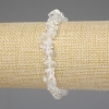 Armband Mondstein- und Bergkristall-Chip-Perlen, 7–10×2–5 mm ±, Länge ca. 18 cm, Stretch