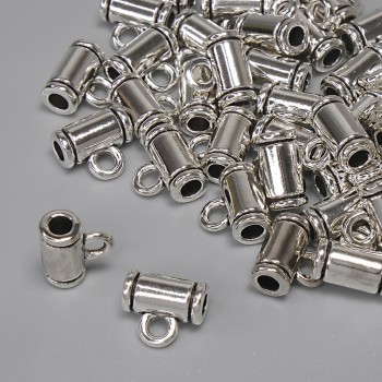 Anhängeröse silberfarben, Durchmesser 8×4 mm ± Lochdurchmesser ca. 2 mm ± Verpackung 20 g (~40 Stück)