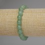 Nephrit-Armband, glatte Kugeln, Durchmesser 8,5 mm, Länge 18 cm, Stretch