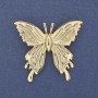 Brosche Schmetterling aus goldfarbenem Metall 45×42 mm+