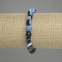 Achat-Kugelarmband 8 mm+-, Länge 18 cm +