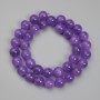 Amethyst-Perle Kugel, Durchmesser ca. 10 mm, Länge ca. 37 cm
