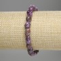 Achat-Armband mit facettierten Perlen, Stretcharmband