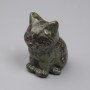 Katze-Statuette aus Drachenblut-Jaspis, 40×30×23 mm+