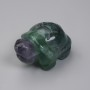 Schildkröten-Statue aus Fluorit 43×30×21 mm+