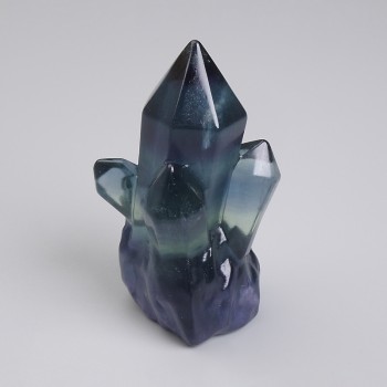 Souvenir-Naturstein Fluorit, Maße ca. 40×27 mm ± (Preis pro Stück)