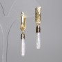 Ohrringe aus Barockperlen – assortiert, 25×5,5 mm, Länge ca. 50 mm