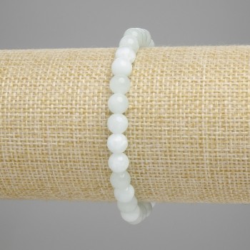 Armband aus Angelit, glatte Kugeln 6 mm, Länge ca. 18 cm, Stretcharmband
