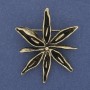 Brosche Blume aus goldenem Metall 47 mm+