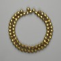 Gematit-Perlen, goldfarben, facettierte Kugeln 6 mm, Länge ca. 38 cm