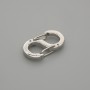 Verschluss – 16×8,5 mm ± Silberfarbenes Metall