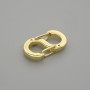Verschluss, Schloss 16×8,5 mm ± goldfarbenes Metall