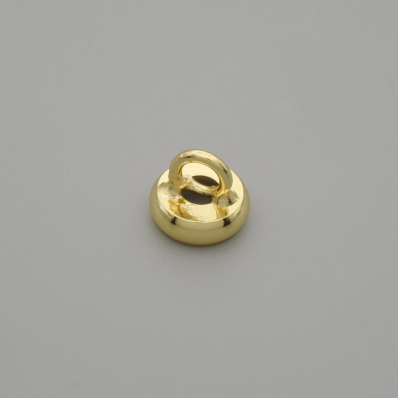 Endkappe für Perle goldfarben 8×1 mm, Ø 3 mm Loch