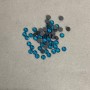 Blaue Strasssteine zur Kaltfixierung, Durchmesser 4 mm ±, Verpackung ca. 15 g