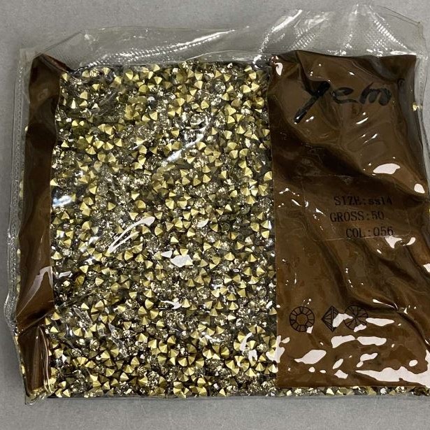 Strasssteine, Farbe Grau, Ø 4 mm +/-, Verpackung 75 g (+/-)
