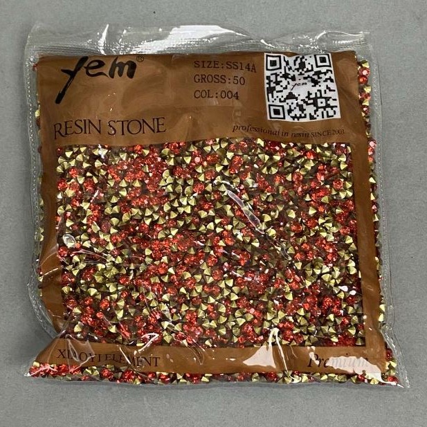 Rote Strasssteine, Durchmesser ca. 4 mm, Packung 75 g (+-)