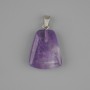 Anhänger Amethyst Trapez 17×21 mm+-, Länge 30 mm+-