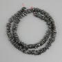 Hämatit-Krümelperlen, Durchmesser 6 mm, Länge 40 cm ±