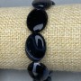 Achat-Armband oval, ca. 20 × 15 mm, Länge ca. 18 cm, Stretcharmband