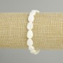 Armband Perlmutt Blattform, Durchmesser 12×8 mm, Länge ca. 18 cm, elastisches Band