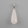 Anhänger Tropfen Rosenquarz 10 × 26 × 36 mm+