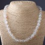 Kette aus Opalglas, weiß matt, Durchmesser 10 mm