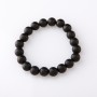 Schungit-Armband auf Gummiband, 10 mm