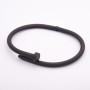 Armband «Nagel» Schwarzes Metall Hightech-Design Umfang 18 cm