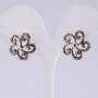 Ohrringe im Tropfen-Silber-Look, Durchmesser 2 cm