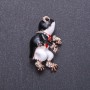 Brosche Frosch-Dirigent im Frack, goldfarben, 3,5 × 2 cm