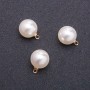 Schmuckzubehör Anhänger „Perle“ (Kunststoff), Durchmesser 13 mm, Packung 10 Stück
