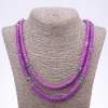 Violette Halskette aus Skafarki-Muscheln, Länge 120 cm